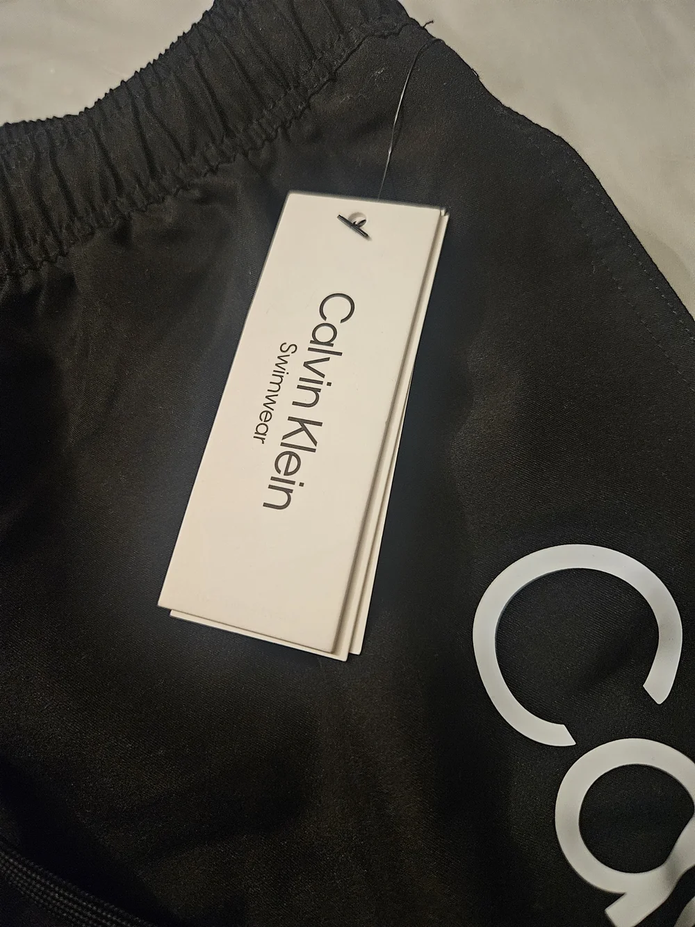 Calvin Klein Black Logo Swim Shorts